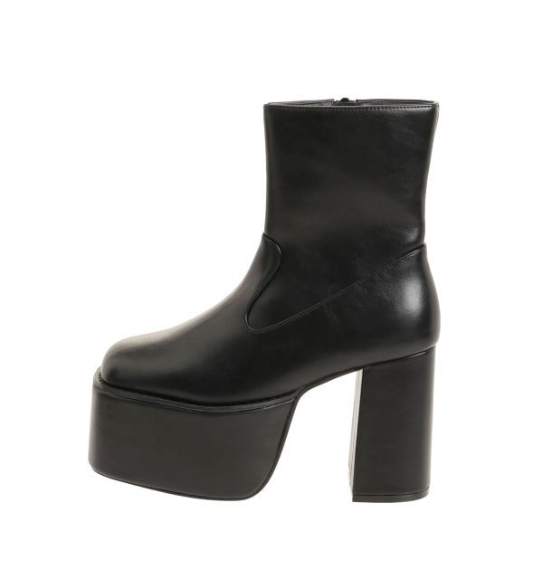 MURUA「フェイクレザースクエアブーツ」|ショートブーツ|