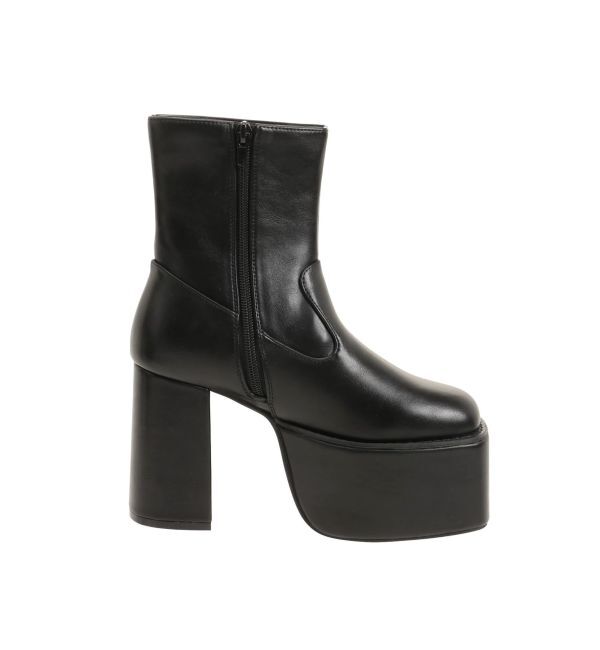 MURUA「フェイクレザースクエアブーツ」|ショートブーツ|