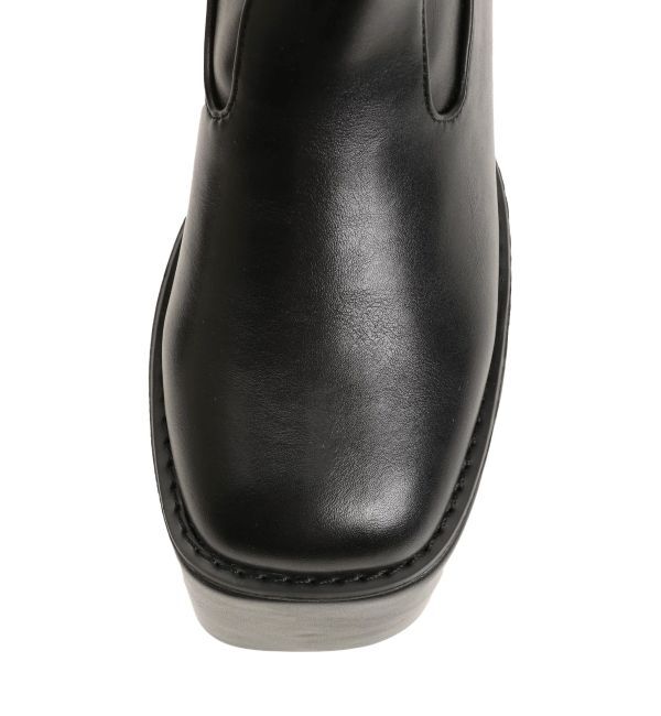 MURUA「フェイクレザースクエアブーツ」|ショートブーツ|