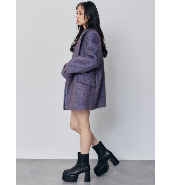 MURUA「フェイクレザースクエアブーツ」|ショートブーツ|