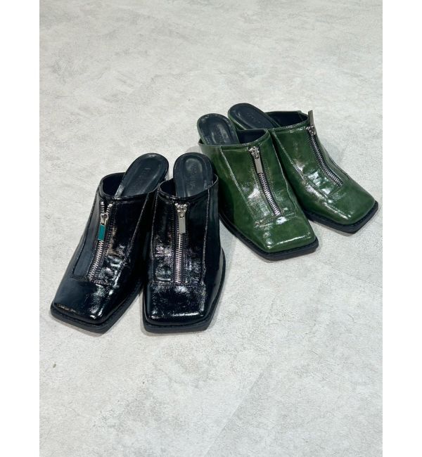 MURUA「スクエアポインテッドミュール」|パンプス|