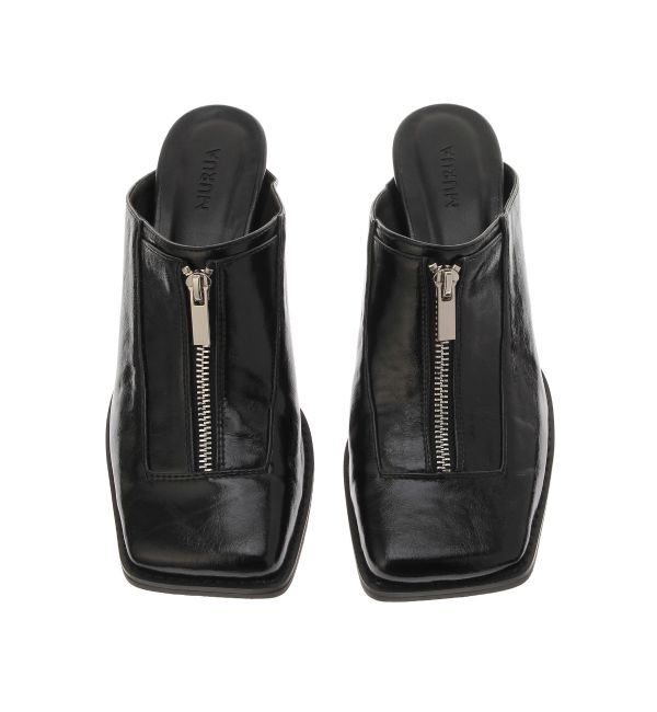 MURUA「スクエアポインテッドミュール」|パンプス|