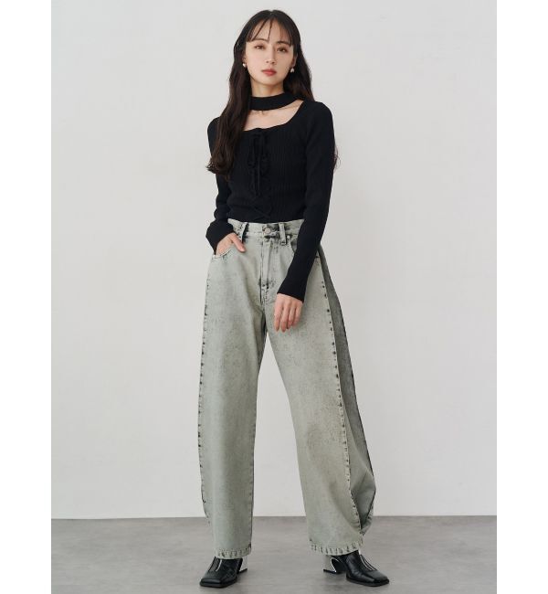 MURUA「スクエアポインテッドミュール」|パンプス|