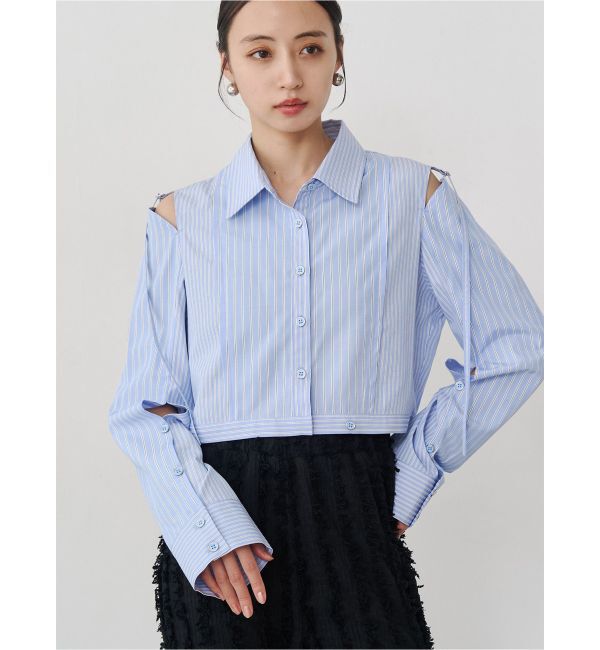 MURUA「カシュクールマルチウェイシャツ」|シャツ・ブラウス|ブルー