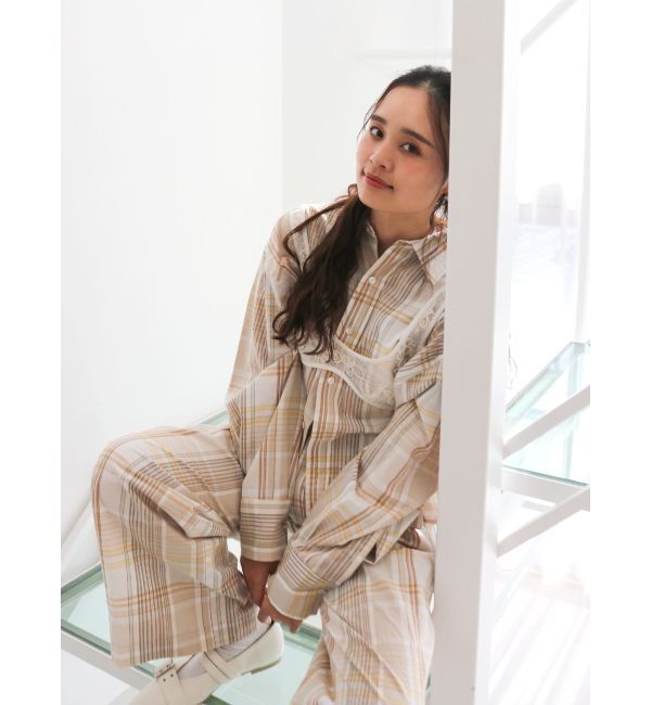 Ungrid「シアーエンブロイダリービスチェ」|シャツ・ブラウス|