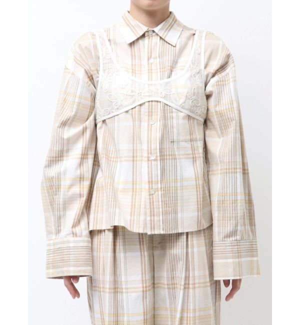 Ungrid「シアーエンブロイダリービスチェ」|シャツ・ブラウス|