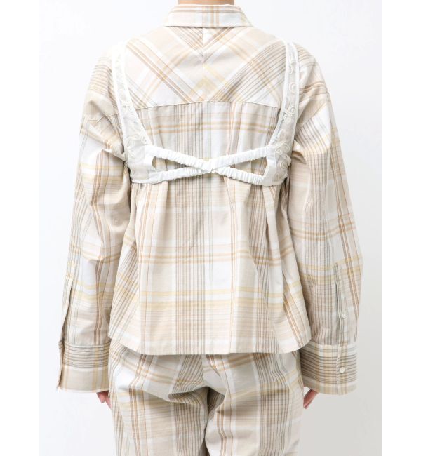 Ungrid「シアーエンブロイダリービスチェ」|シャツ・ブラウス|