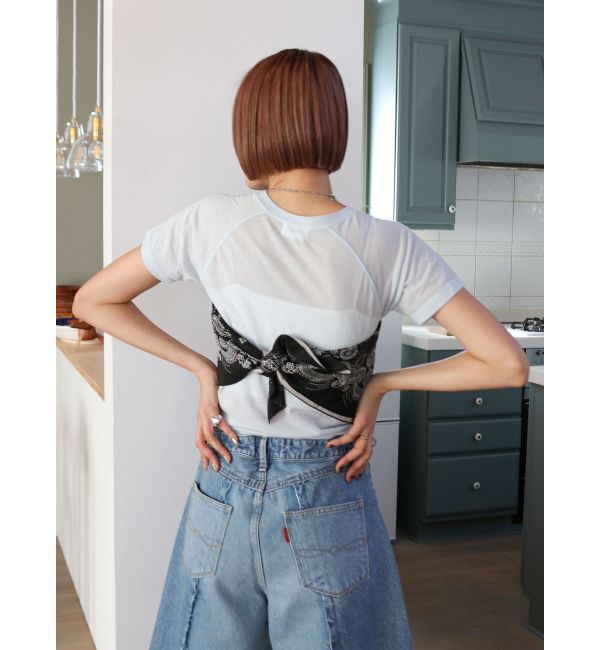 Ungrid「シアーカラーラグランTee」|Tシャツ・カットソー|