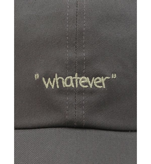 Ungrid「エンブロイダリーロゴキャップ」|キャップ・キャスケット|