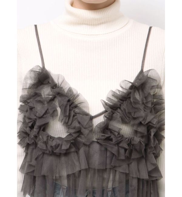 Ungrid「チュールデザイントップス」|キャミソール|