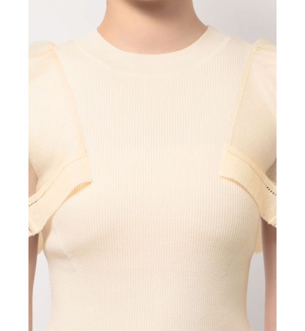 LAGUNAMOON「ハンカチーフスリーブニットプルオーバー」|ニット・セーター|