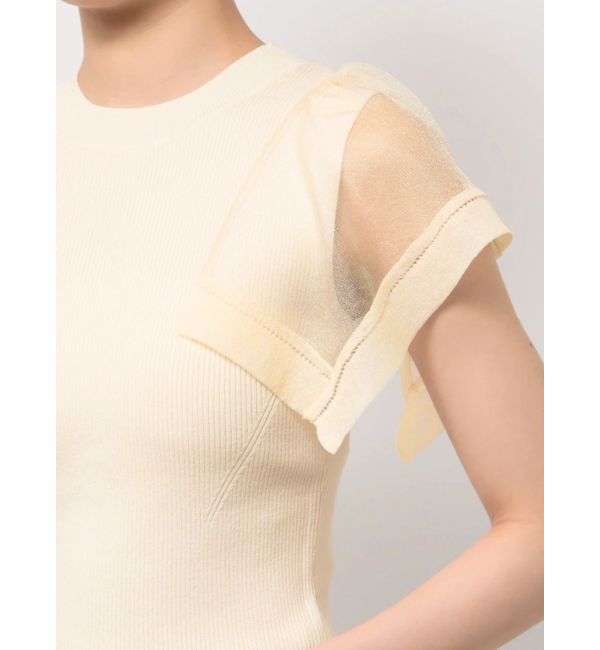 LAGUNAMOON「ハンカチーフスリーブニットプルオーバー」|ニット・セーター|