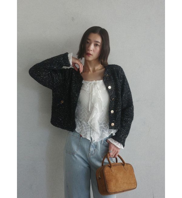 LAGUNAMOON「レースフリルデザインシャツ」|シャツ・ブラウス|