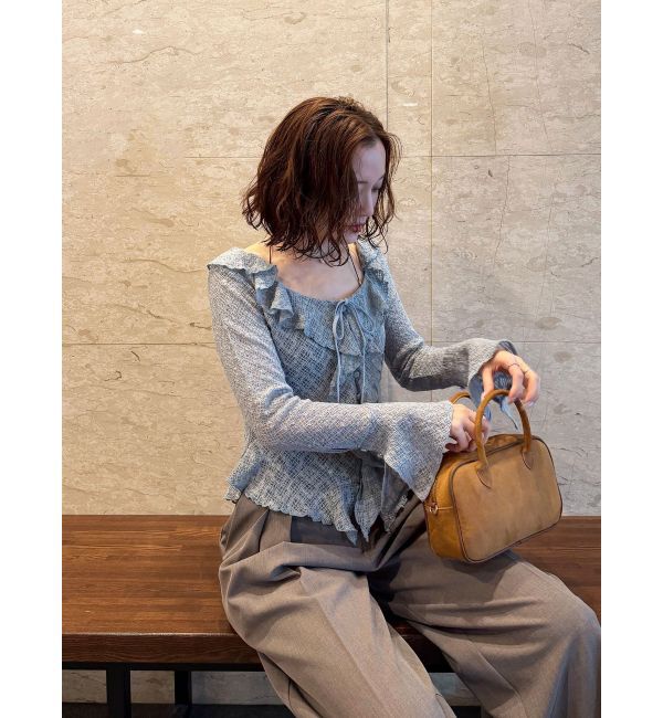 LAGUNAMOON「レースフリルデザインシャツ」|シャツ・ブラウス|