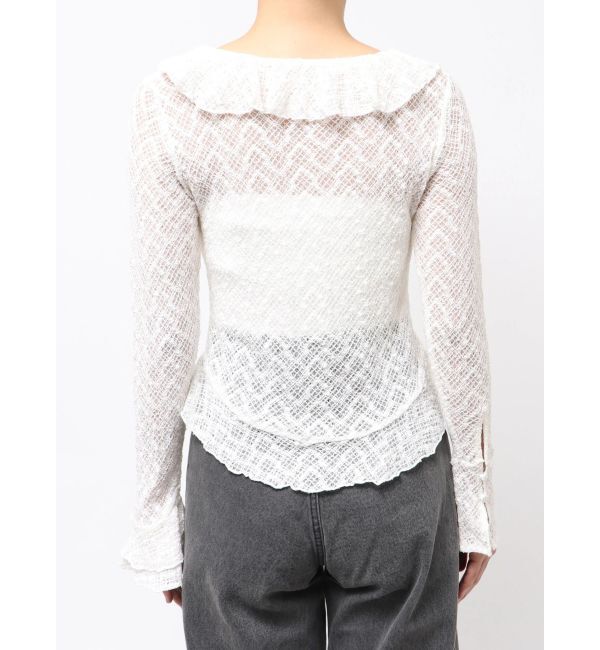 LAGUNAMOON「レースフリルデザインシャツ」|シャツ・ブラウス|