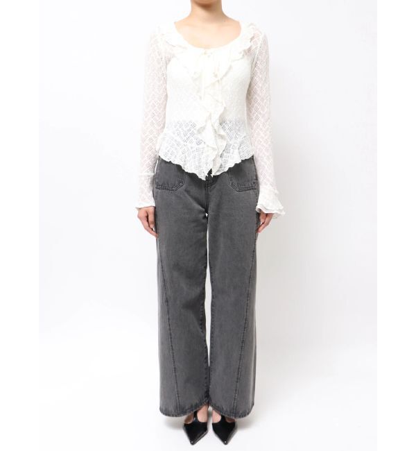 LAGUNAMOON「レースフリルデザインシャツ」|シャツ・ブラウス|