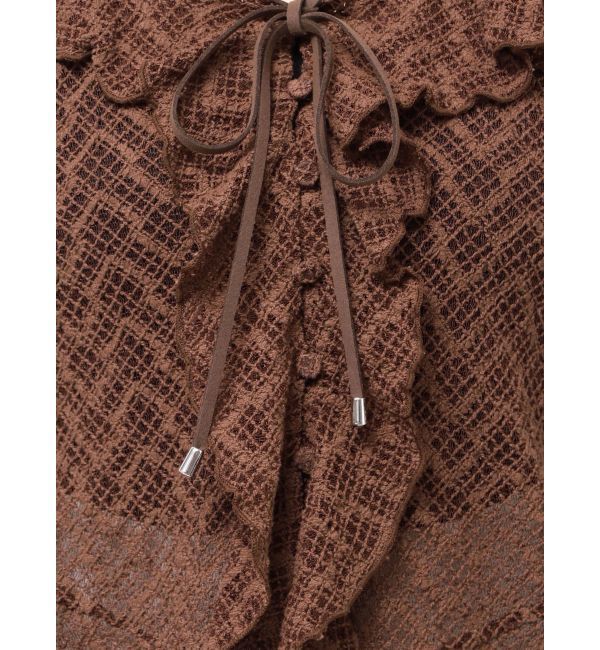 LAGUNAMOON「レースフリルデザインシャツ」|シャツ・ブラウス|