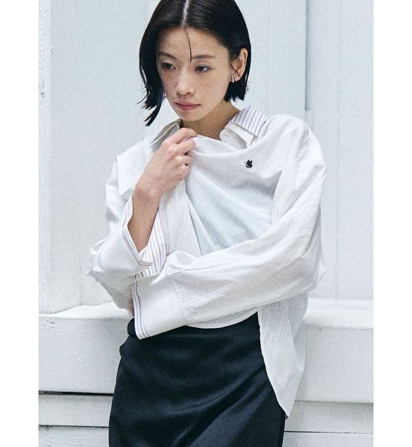 LAGUNAMOON「【POLO BCSコラボ】レイヤードカラーカフスシャツ」|シャツ・ブラウス|ホワイト