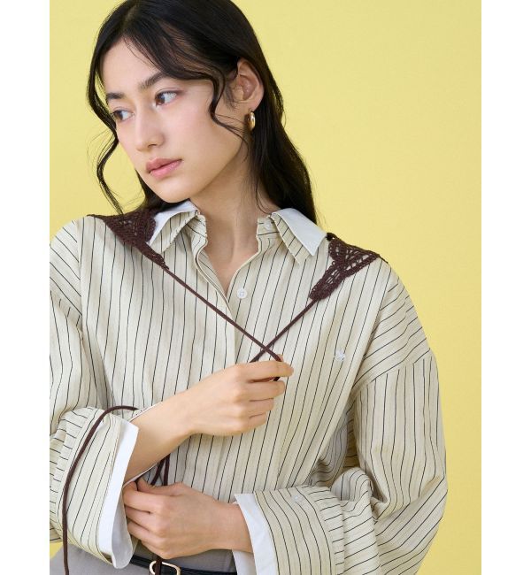 LAGUNAMOON「【POLO BCSコラボ】レイヤードカラーカフスシャツ」|シャツ・ブラウス|イエロー