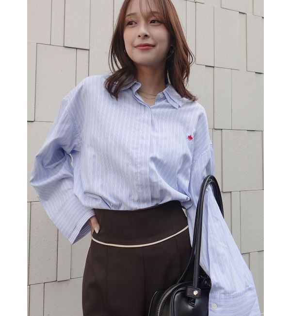 LAGUNAMOON「【POLO BCSコラボ】レイヤードカラーカフスシャツ」|シャツ・ブラウス|ブルー