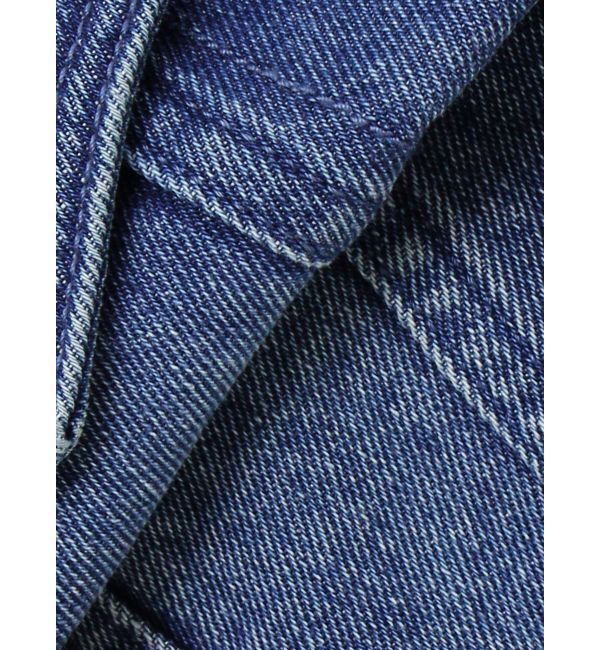 EVRIS「フリンジデザインデニムショートベスト」|デニムジャケット|