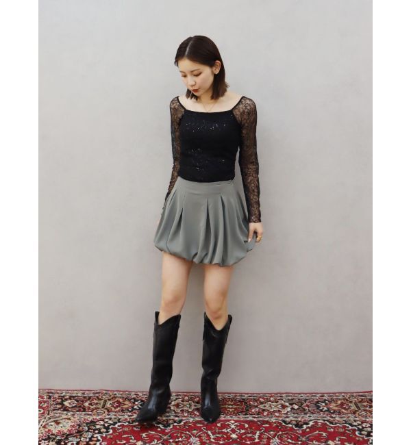 EVRIS「エッジデザインウエスタンブーツ」|ロングブーツ|