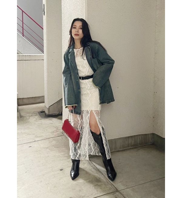 EVRIS「エッジデザインウエスタンブーツ」|ロングブーツ|