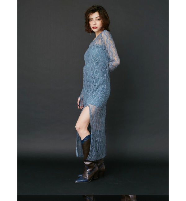 EVRIS「エッジデザインウエスタンブーツ」|ロングブーツ|