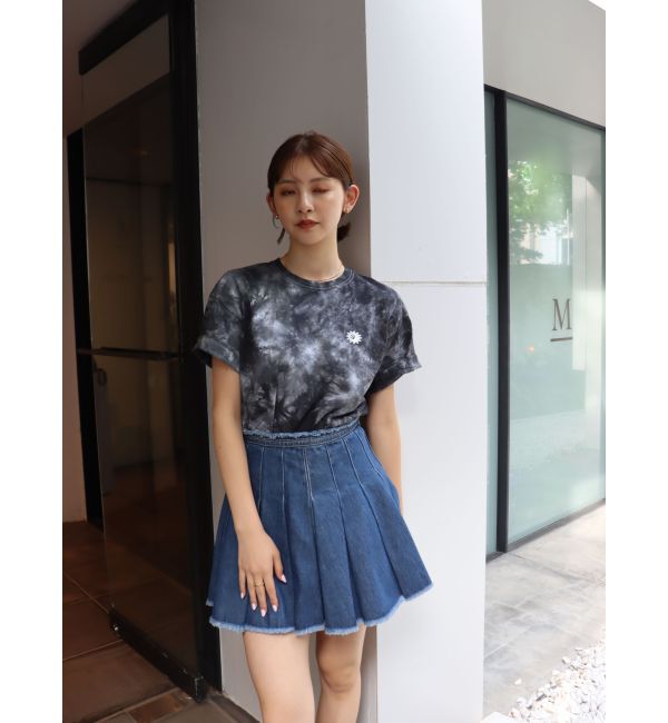 EVRIS「プリーツデニムミニスカート」|スカート|