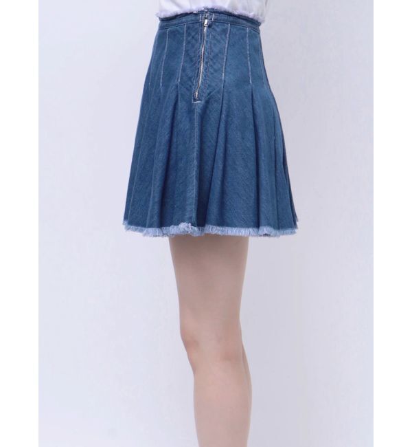 EVRIS「プリーツデニムミニスカート」|スカート|