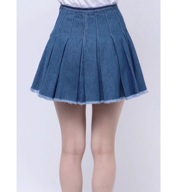 EVRIS「プリーツデニムミニスカート」|スカート|