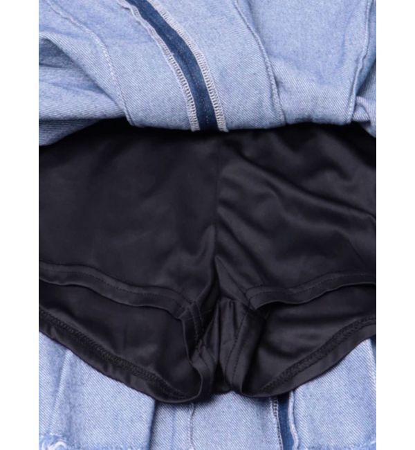 EVRIS「プリーツデニムミニスカート」|スカート|