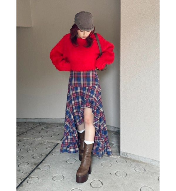 EVRIS「ウエスタンデザインプラットフォームブーツ」|ショートブーツ|