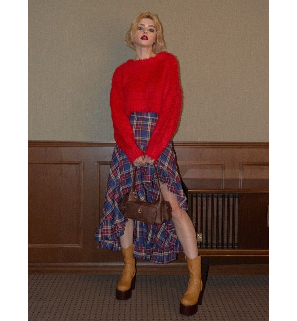 EVRIS「ウエスタンデザインプラットフォームブーツ」|ショートブーツ|