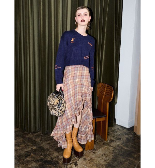 EVRIS「ウエスタンデザインプラットフォームブーツ」|ショートブーツ|