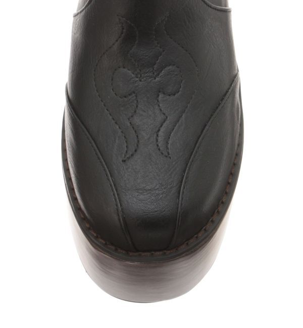 EVRIS「ウエスタンデザインプラットフォームブーツ」|ショートブーツ|