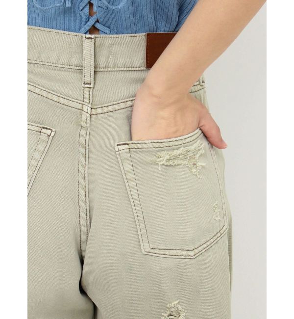 EVRIS「オーバークラッシュワイドデニムパンツ」|デニム|