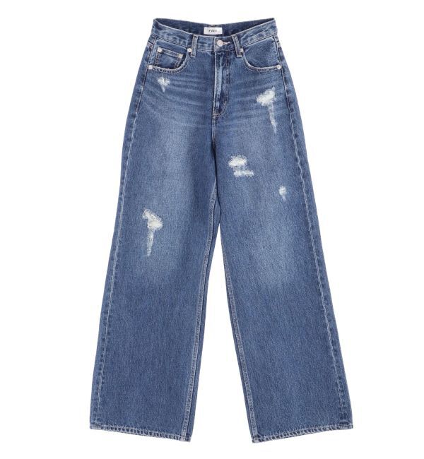 EVRIS「オーバークラッシュワイドデニムパンツ」|デニム|