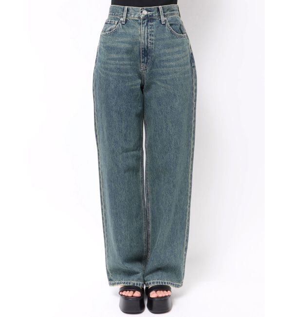 EVRIS「BACKスラッシュワイドデニムパンツ」|デニム|