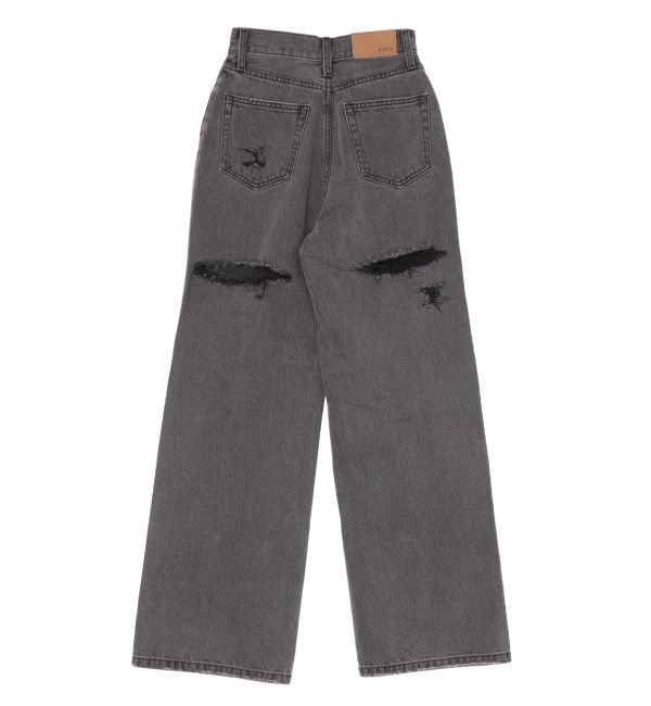 EVRIS「BACKスラッシュワイドデニムパンツ」|デニム|
