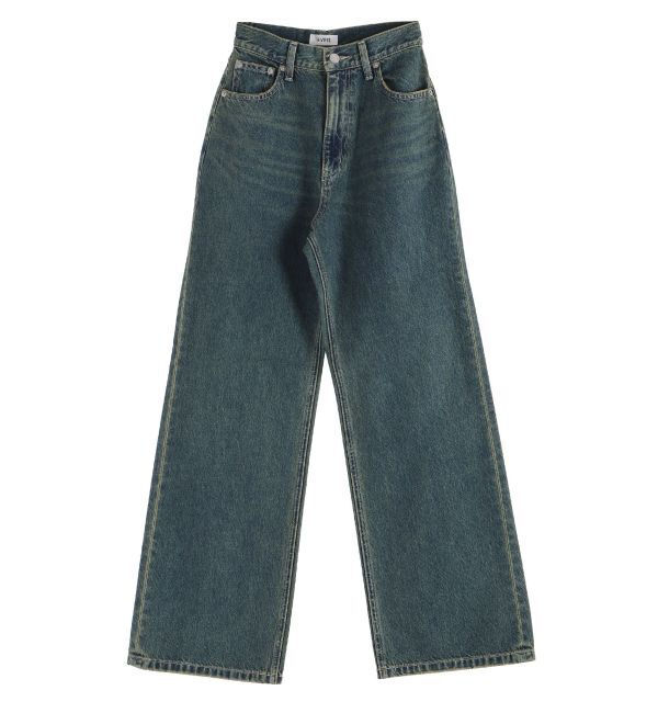 EVRIS「BACKスラッシュワイドデニムパンツ」|デニム|