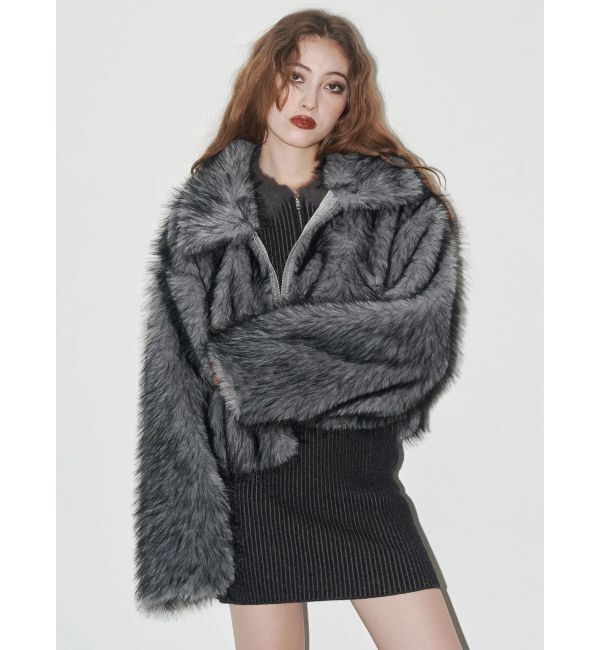 フェイクファーショートブルゾン（EVRIS）｜ルミネのファッション通販