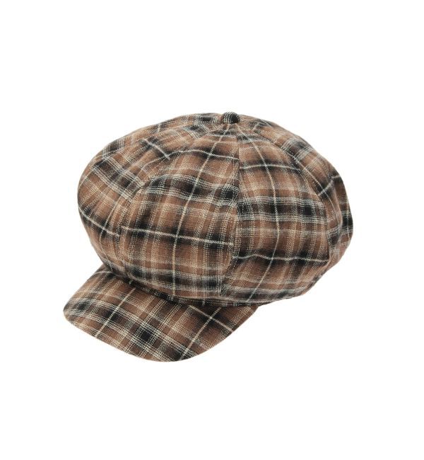 jouetie「チェックパターンビッグキャスケット」|キャップ・キャスケット|