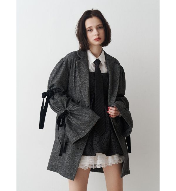 jouetie「スリーブリボンジャケットコート」|テーラードジャケット|
