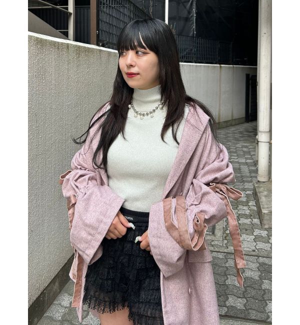 jouetie「スリーブリボンジャケットコート」|テーラードジャケット|