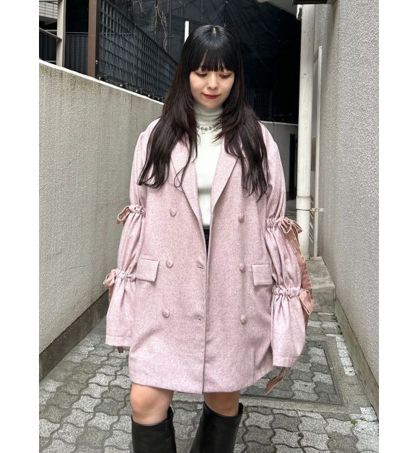 jouetie「スリーブリボンジャケットコート」|テーラードジャケット|