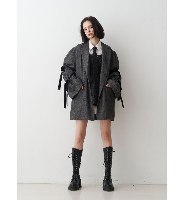 jouetie「スリーブリボンジャケットコート」|テーラードジャケット|