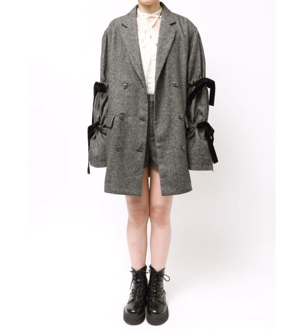 jouetie「スリーブリボンジャケットコート」|テーラードジャケット|