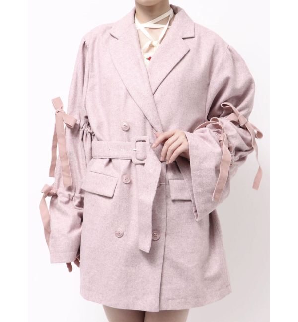 jouetie「スリーブリボンジャケットコート」|テーラードジャケット|