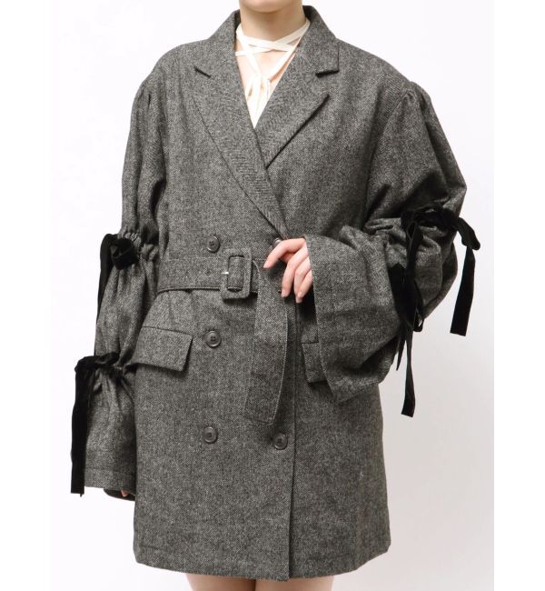 jouetie「スリーブリボンジャケットコート」|テーラードジャケット|